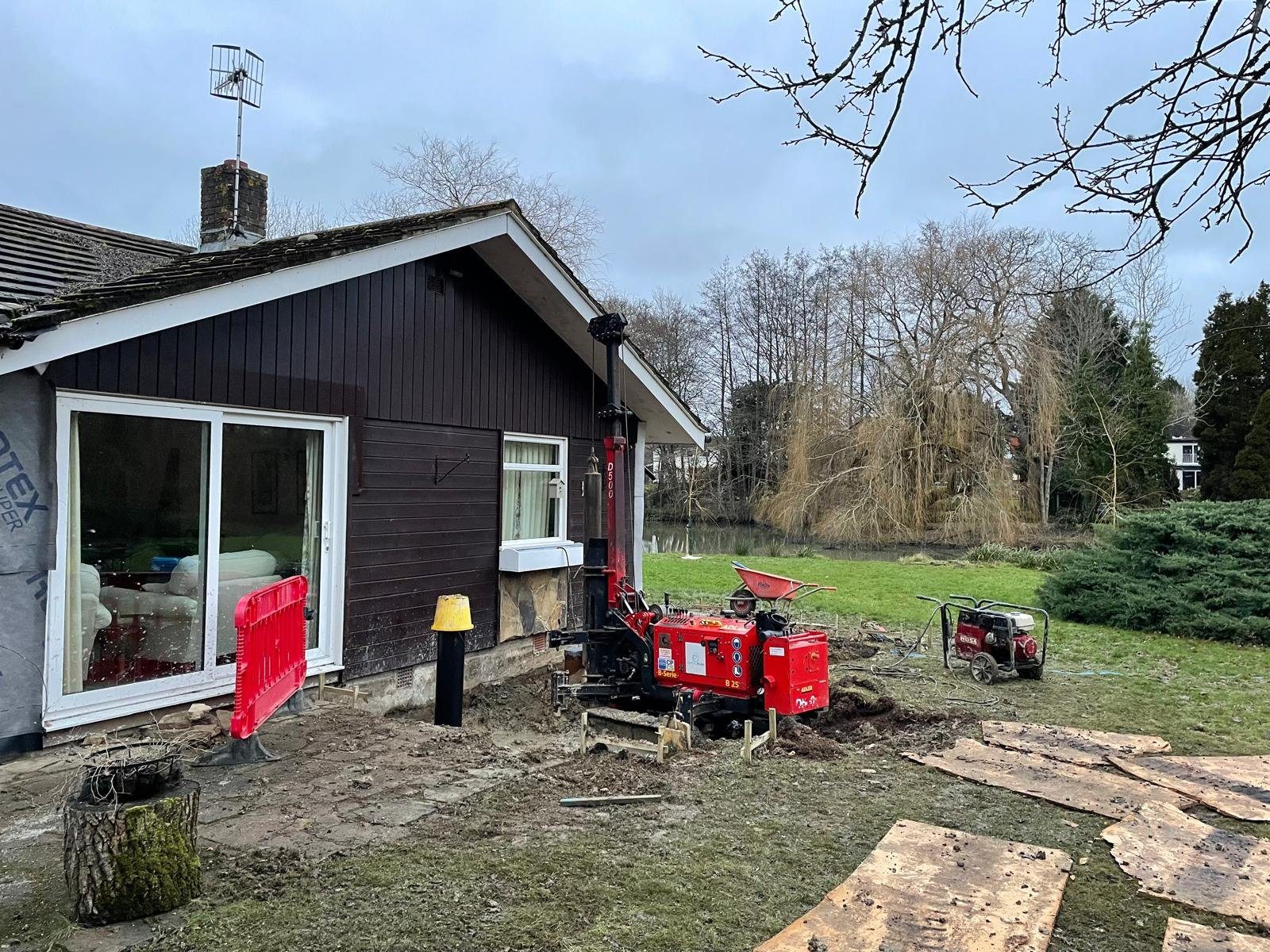 Piling and foundations, an I.C Developments project in Surrey