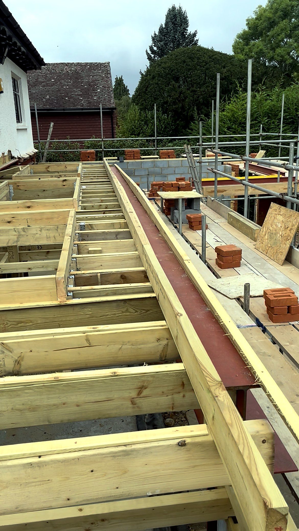 New roof structure, an I.C Developments project in Surrey