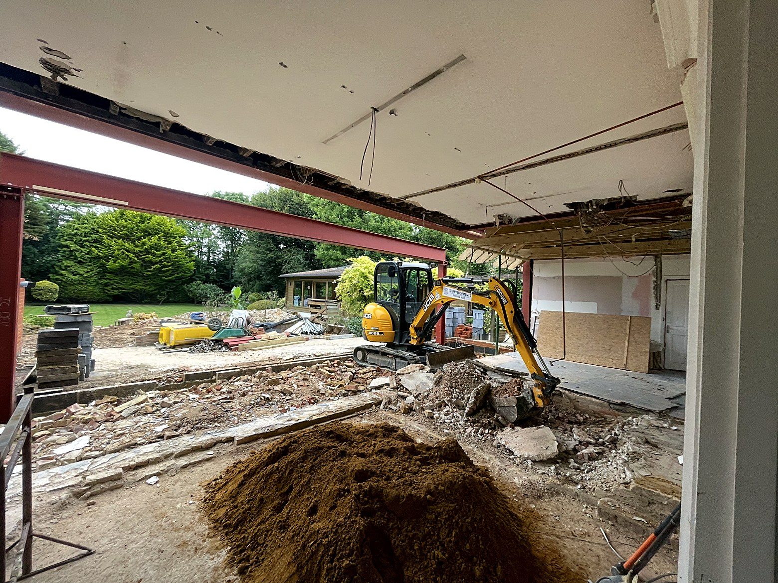 Steelwork and strip out, an I.C Developments project in Surrey