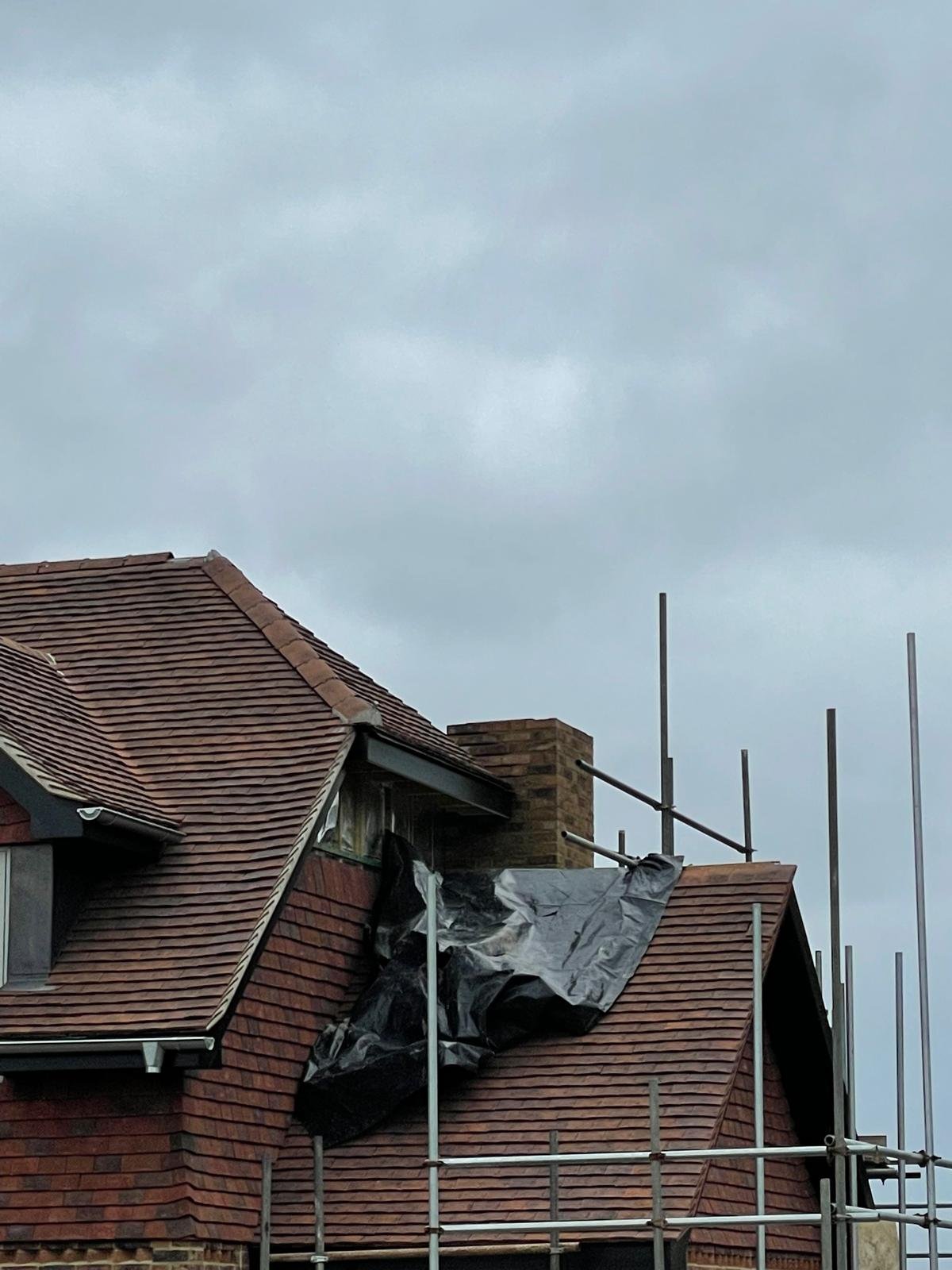 Roof and chimney repairs, an I.C Developments project in Surrey